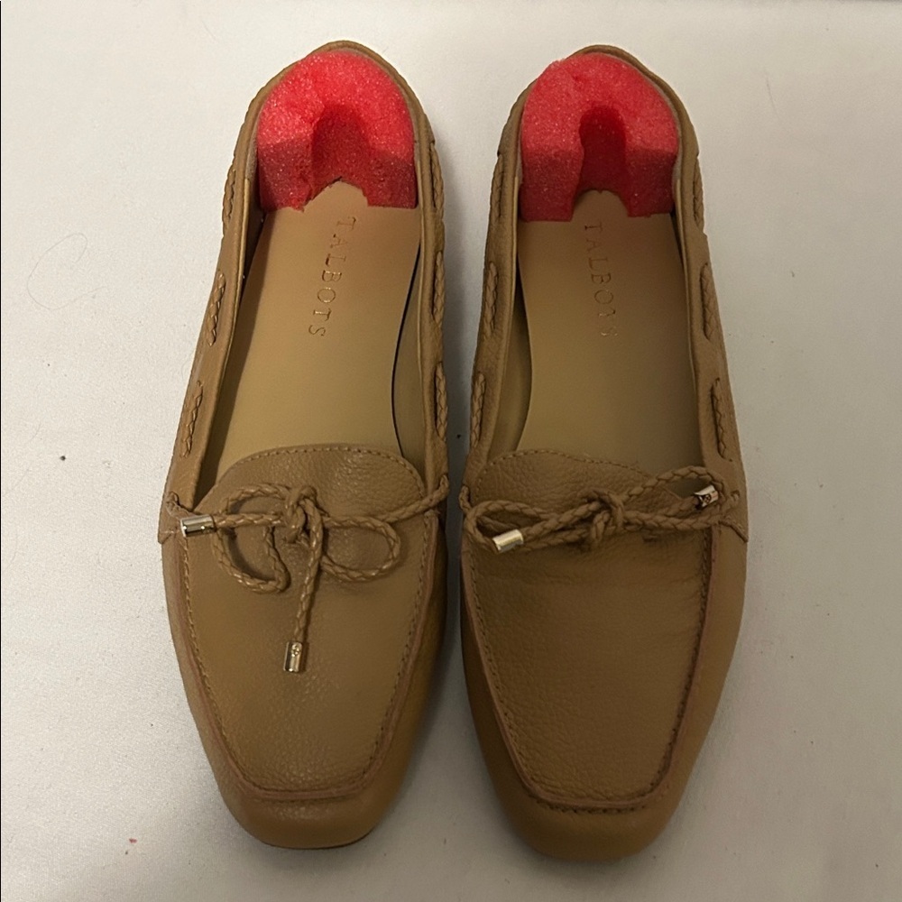 Talbots Women’s Brown Loafers with Bow Detail